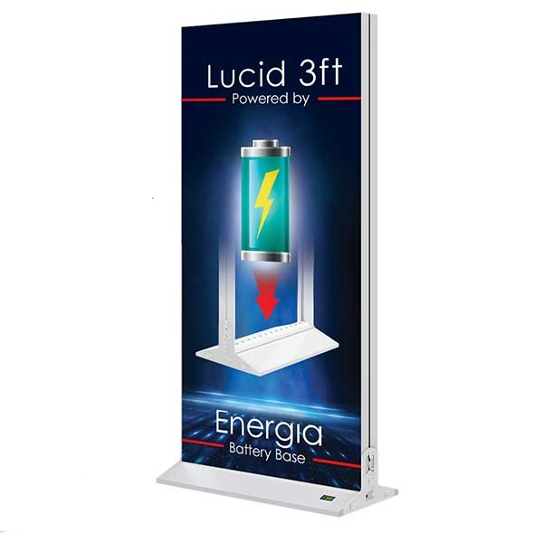 3ft x 8ft LUCID Energia Backlit Double-Sided Lightbox