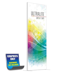 3ft x 7.5ft Ultralite Freestanding Display | Single Sided Graphic Only