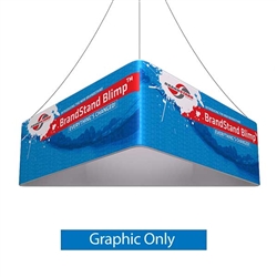 8ft x 24in Blimp Trio Hanging Sign (Single-Sided Graphic Only)