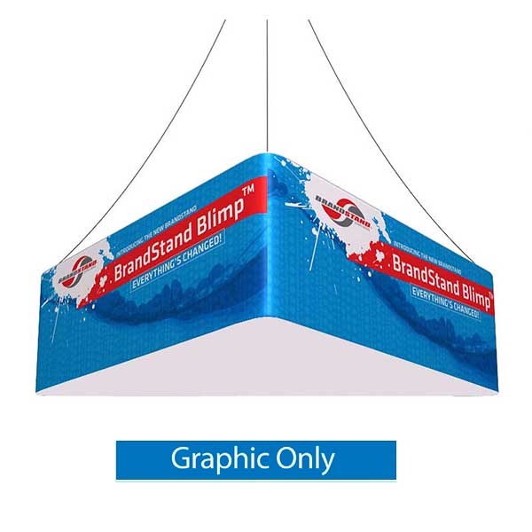 8ft x 24in Blimp Trio Hanging Banners | Blank Bottom Graphic Only | Trade Show Hanging Sign - Hanging Banner Exhibit Display