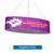 10ft x 42in Blimp Ellipse Hanging Tension Fabric Banner Single-Sided Print (Graphic Only) | Trade Show Booth Ceiling Hanging Sign