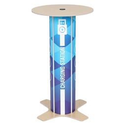 This durable, lightweight, modern and contemporary Twist Round Bar Table Charging Station is the perfect addition to any trade show booth or event. Buy Now!