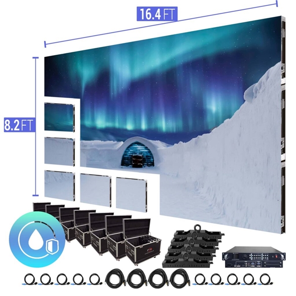 16ft x 8ft LED P3.91mm Outdoor Wall