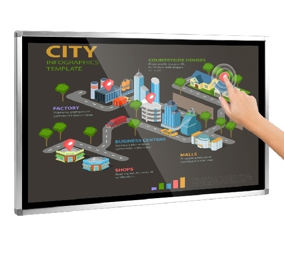 55in Wall Mounted Touch Screen Computer