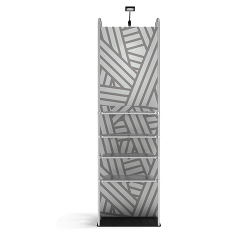 3ft x 10ft Waveline Merchandiser | Single-Sided Tension Fabric Display