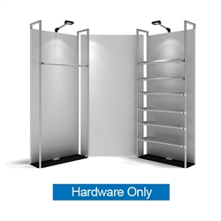 10ft x 8ft Waveline Merchandiser Kit 01 | Hardware Only