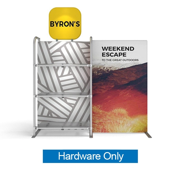 Waveline Merchandiser Header | Hardware Only Tension Fabric Display