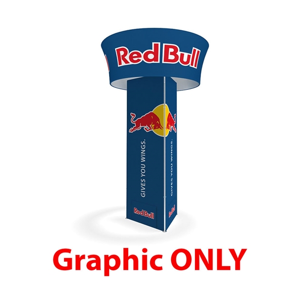 10' x 42" Makitso Blimp Triangular Tower and Tube Tapered - Graphic Only. â€‹Built-on a banner frame system made from a lightweight extruded aluminum frames wrapped in a vibrant dye-sublimation graphic print.