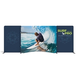 20ft Caribbean A Waveline Media Display | Single-Sided Tension Fabric Exhibit