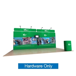 20ft Dolphin B Waveline Media Display | Backwall Hardware Only