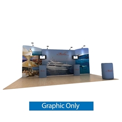 20ft Marlin A Waveline Media Display | Single-Sided Tension Fabric Only