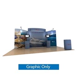 20ft Marlin C Waveline Media Display | Single-Sided Tension Fabric Only