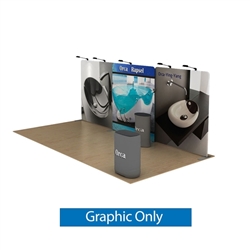 20ft Orca A Waveline Media Display | Single-Sided Tension Fabric Only