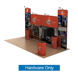 20ft Reef A Waveline Media Display | Backwall Hardware Only