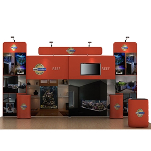 20ft Reef B Waveline Media Display & TV Monitor Mount | Single-Sided Tension Fabric Kit