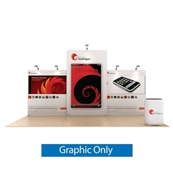 20ft Seadragon Waveline Media Display | Single-Sided Tension Fabric Only