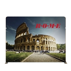 116in x 89in Panel F Waveline Media Display | Single-Sided Tension Fabric Exhibit