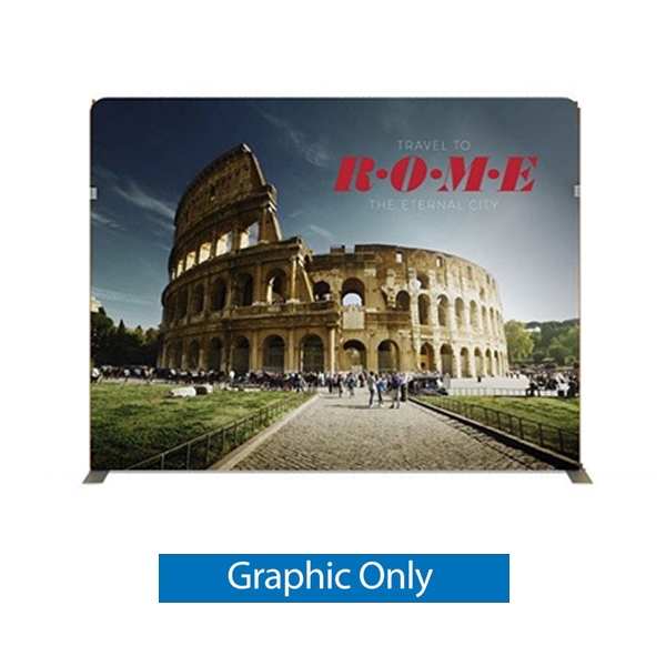 116in x 89in Panel F Waveline Media Display | Single-Sided Tension Fabric Only
