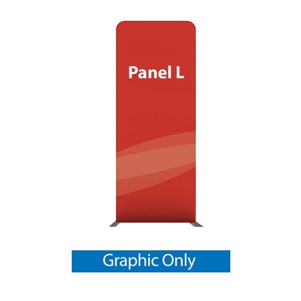 79in x 129in Panel L Waveline Media Exhibit | Double-Sided Tension Fabric Skin Only