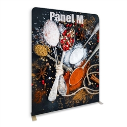 79in x 96in Panel M Waveline Media Display | Single-Sided Tension Fabric Exhibit