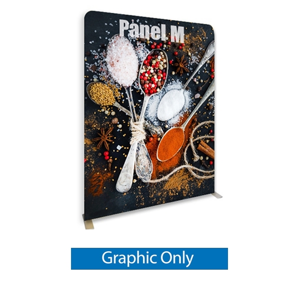 79in x 96in Panel M Waveline Media Exhibit | Double-Sided Tension Fabric Skin Only