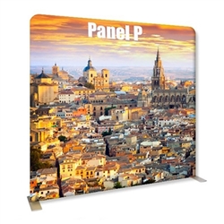 96in x 89in Panel P Waveline Media Display | Single-Sided Tension Fabric Exhibit