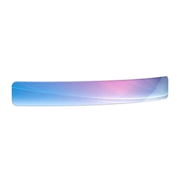 Curved Header for WaveLine Media Displays | Single-Sided Print
