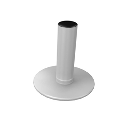 WaveLine Single Hole Circular Foot. WaveLine single edge foot with aluminum necking for the WaveLine series of exhibit systems.