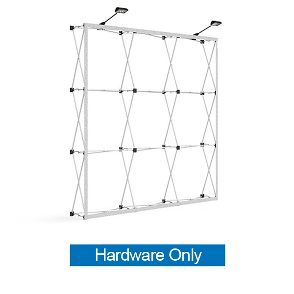 8ft x 8ft Makitso OneFabric Straight Display  - Hardware Only.  Choose this easy, impactful and affordable display to stand out from your competition at your next trade show.