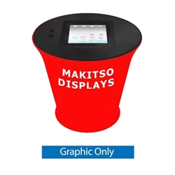 Ipad Counter is a perfect display for product demonstrations, samples and promotions. A portable counter also known as a tradeshow counter makes a great addition to any exhibition  booth. iPad counter, also known as an interactive kiosk.