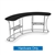 7.5ft Wide Waveline InfoDesk Trade Show Counter - Kit 03CI | Hardware Only
