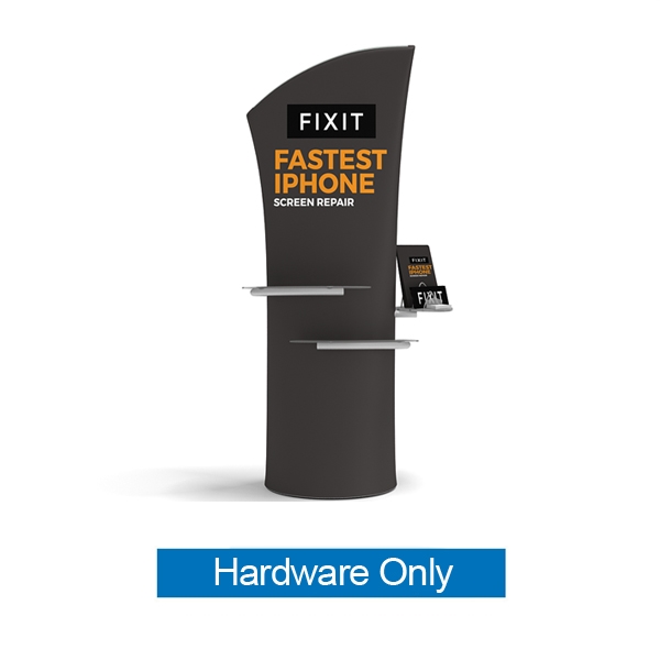 Outdoor Brandcusi Angled Banner Stand Frame Only w/Bubble Round Base - by Makitso. Compact, lightweight and easy to assemble, this banner stand set up in minutes.