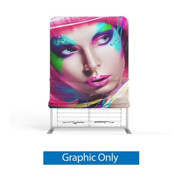 3ft Makitso WaveLight Lightbox Fabric Graphic. WaveLIght Backlit Displays from Makitso USA are one of the thinnest tension fabric light boxes to hit the exhibit market.