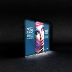 WaveLight backlit displays, the thinnest profile backlit display frames in the trade show & exhibit market, these LED backlit displays will impress. Elevate your brand & draw attention to your trade show booth!