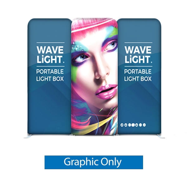 WaveLight backlit displays, the thinnest profile backlit display frames in the trade show & exhibit market, these LED backlit displays will impress. Elevate your brand & draw attention to your trade show booth!