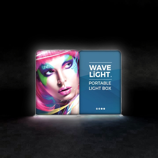 WaveLight backlit displays, the thinnest profile backlit display frames in the trade show & exhibit market, these LED backlit displays will impress. Elevate your brand & draw attention to your trade show booth!