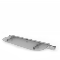 WaveLine Merchandiser - Plexiglass Shelf, Clear  This is the product that will enable a waveline media panel to hold a video monitor.