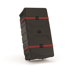 39.4in x 19.7in x 12.6in  Roto-Molded Shipping Case w/ Black Fabric Wrap (CA700) is a large molded graphic case. Tough blow molded cases that offer maximum protection with reliable built-in wheels and an easy to grip molded handle.
