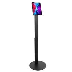 The universal Tablet Floor Kiosk Stand is a versatile, portable holder used to display iPads and tablets with a screen size of 9.7"-13".