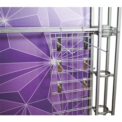 24in Orbital Express Truss Wire Rack. Orbital Express Truss Merchandising Wire Rack add functionality and options to any Orbital Truss kit. Accessories panels are an a la carte add on option for 10ft, 20ft and island Orbital kits.