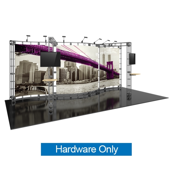10ft x 20ft Callisto Orbital Express Trade Show Truss Display Hardware Only is a complete truss exhibit, professionally designed to fit a 10ft ï¿½ 20ft trade show booth space. Orbital truss displays are most popular trade show displays