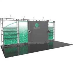 10ft x 20ft Felix Orbital Express Trade Show Truss Display with Fabric Graphics is a complete truss exhibit, professionally designed to fit a 10ft ï¿½ 20ft trade show booth space. Orbital truss displays are most popular trade show displays