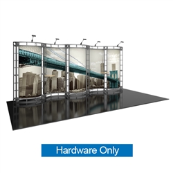 10ft x 20ft Hydrus Orbital Express Trade Show Truss Display system Hardware Only still provides the great look of a truss system. Truss is the next generation in dynamic trade show structure. Truss displays are the most impactful trade show exhibits