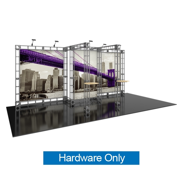 10ft x 20ft Inline Saturn Orbital Express Trade Show Truss Display  Hardware Only is a complete truss exhibit, professionally designed to fit a 10ft ï¿½ 20ft trade show booth space. Orbital truss displays are most popular trade show displays