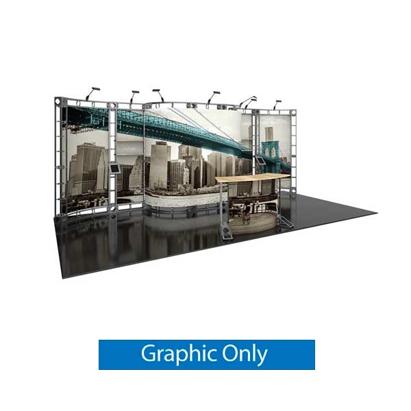 10ft x 20ft Orbea Orbital Express Trade Show Truss Display Replacement Fabric Graphics. Create a beautiful trade show display that's quick and easy to set up without any tools with the 10ft x 20ft Orbea Truss Display.