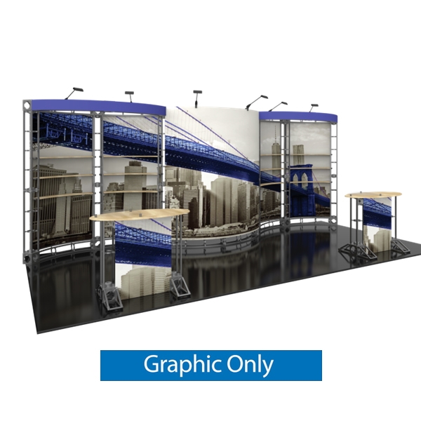 10ft x 20ft Aries Orbital Express Trade Show Truss Display Replacement Fabric Graphics. Create a beautiful trade show display that's quick and easy to set up without any tools with the 10ft x 20ft Venus Truss Display.