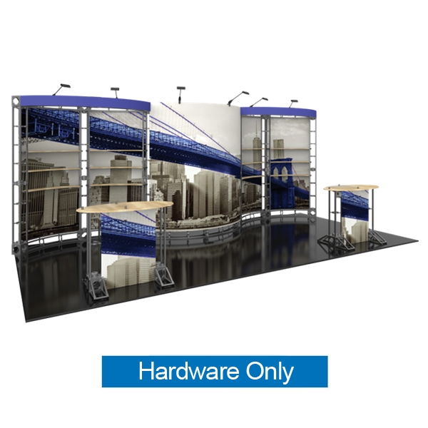 10ft x 20ft Aries Orbital Express Trade Show Truss Display Hardware Only is a complete truss exhibit, professionally designed to fit a 10ft ï¿½ 20ft trade show booth space. Orbital truss displays are most popular trade show displays