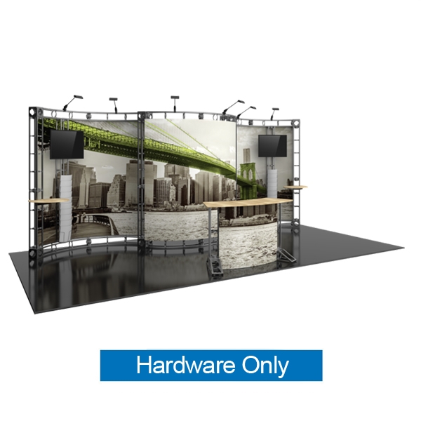 10ft x 20ft Apex Orbital Express Trade Show Truss Display Hardware Only is a complete truss exhibit, professionally designed to fit a 10ft ï¿½ 20ft trade show booth space. Orbital truss displays are most popular trade show displays