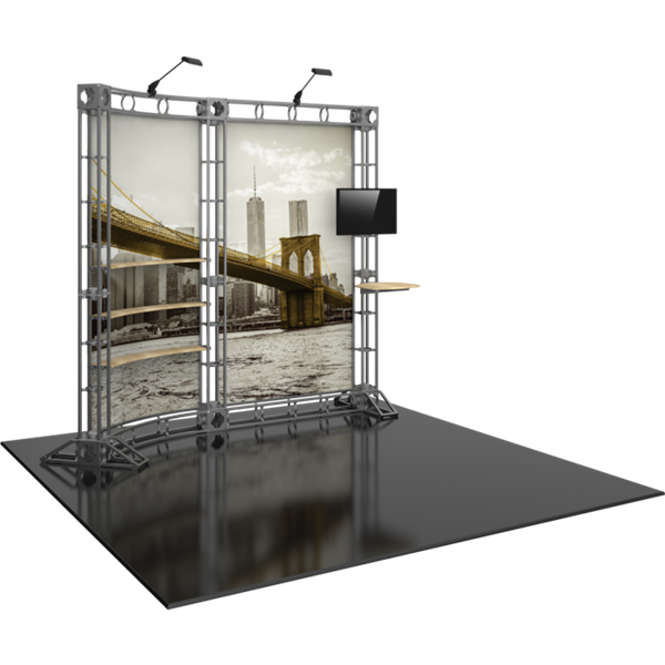10ft Hercules 10 Orbital Express Truss Back Wall Kit (Rollable Graphics). Orbital Express Truss is the next generation in dynamic trade show structure. Easy to assemble, exhibit and trade show display truss system designs can be used for backwall