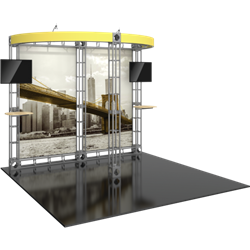 10ft x 10ft Clio Orbital Express Trade Show Truss Display Hardware Only. Create a beautiful trade show display that's quick and easy to set up without any tools with the 10x10 Lynx Truss Display. Truss displays are the most impactful exhibits